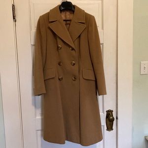 Vintage English Cashmere&Wool Camel Handmade Coat